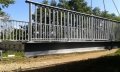 Ossatures métalliques pour la reconstruction du pont sur la Bar à Pont à Bar