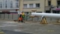 Ossatures métalliques pose 2 derniers tronçons mat Tour Incity à Lyon par héliportage