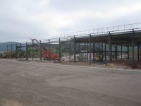 Ossatures métalliques pour bâtiment logistique à Saint-Nabord